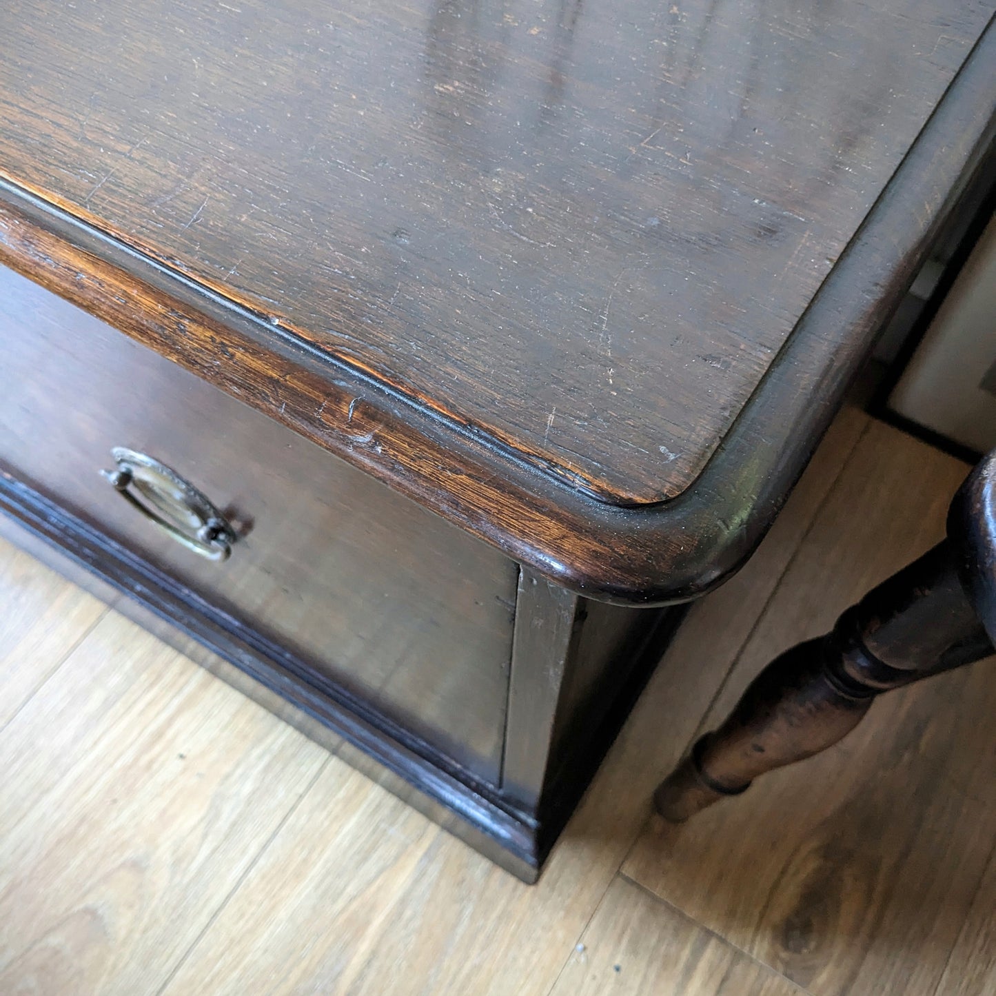 Antique Oak Storage Bench