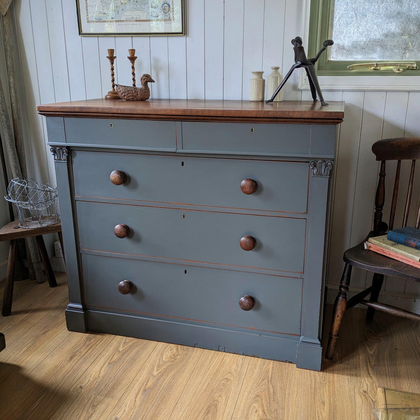 Painted French Chest of Drawers