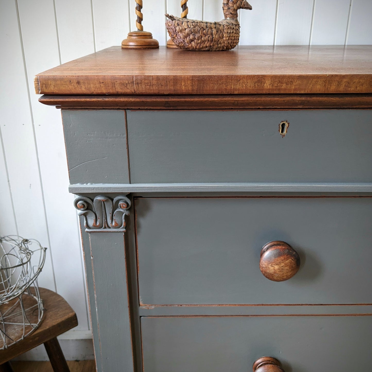 Painted French Chest of Drawers