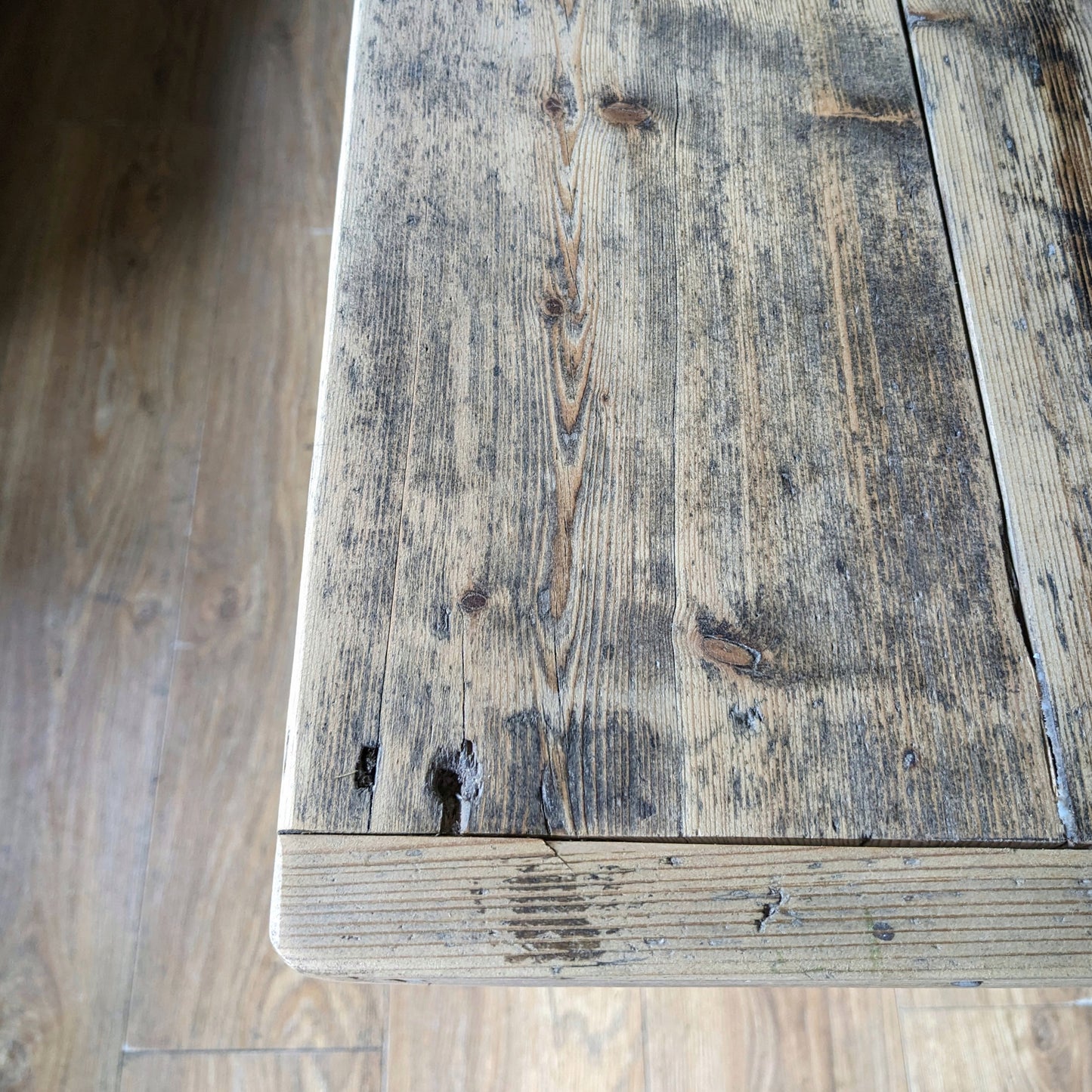 Vintage Pine Trestle Table