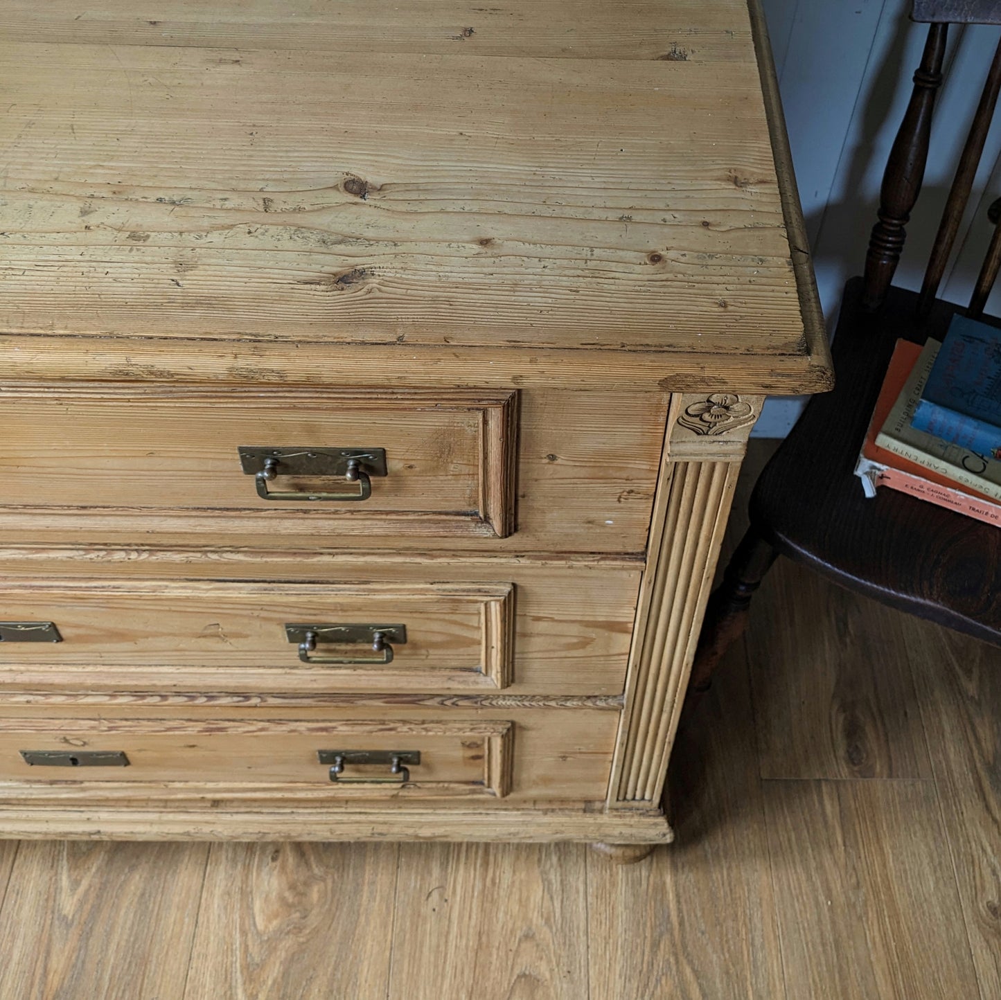 Antique Dutch Pine Chest of Drawers