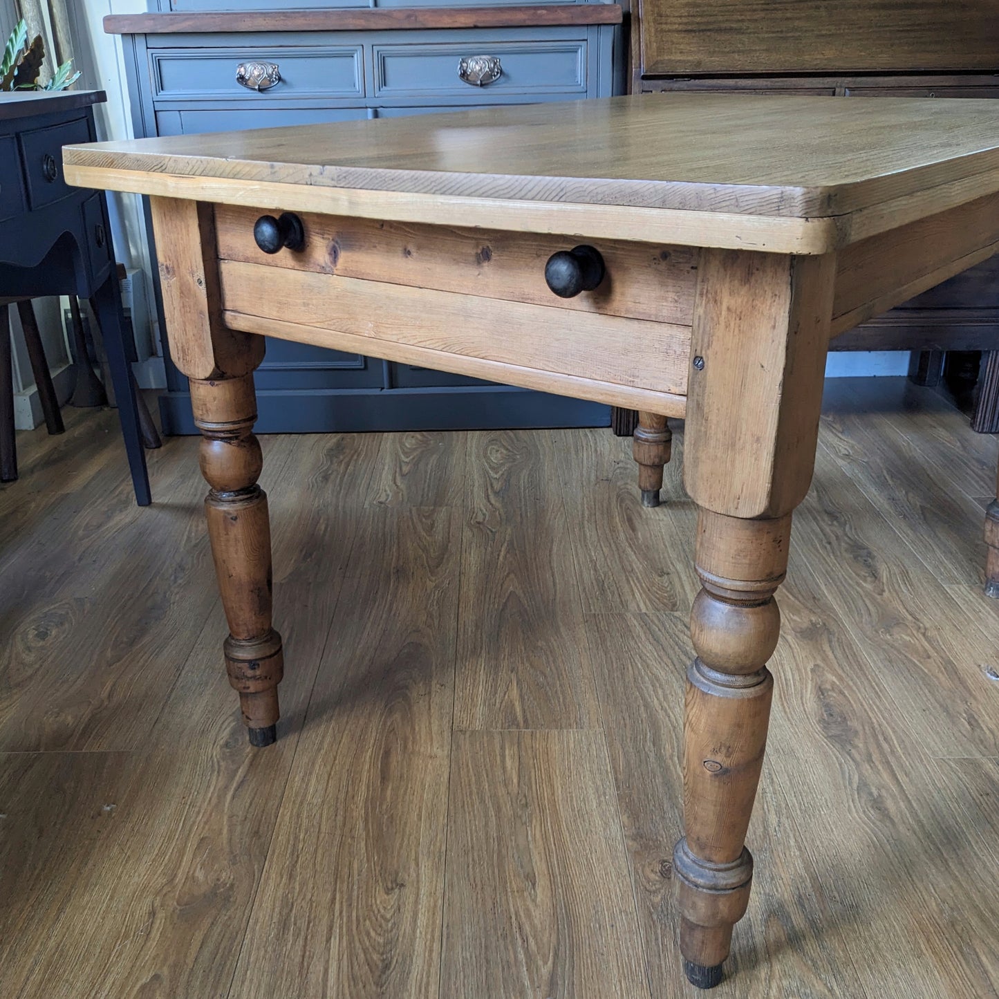 Victorian Pine Farmhouse Kitchen Table