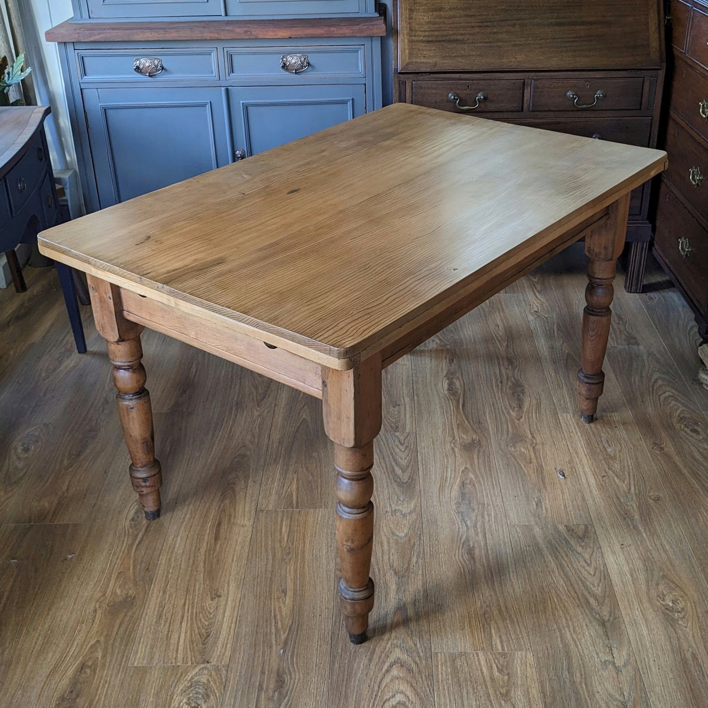Victorian Pine Farmhouse Kitchen Table