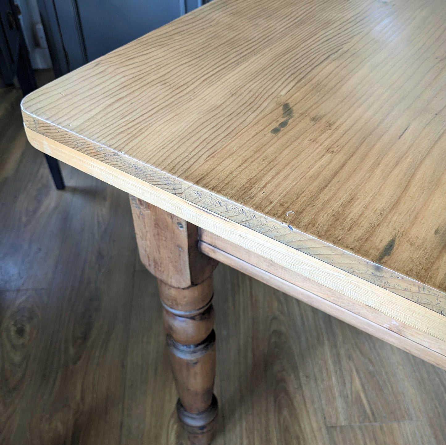 Victorian Pine Farmhouse Kitchen Table
