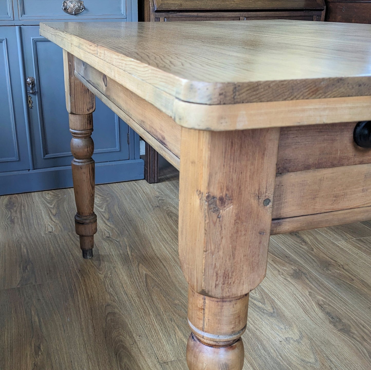 Victorian Pine Farmhouse Kitchen Table