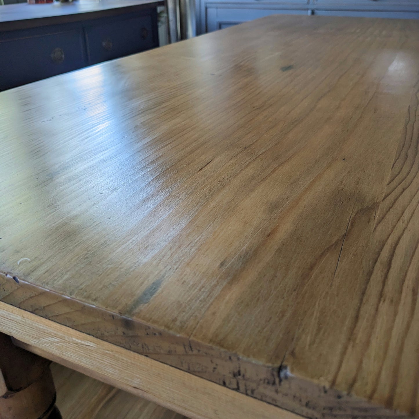 Victorian Pine Farmhouse Kitchen Table
