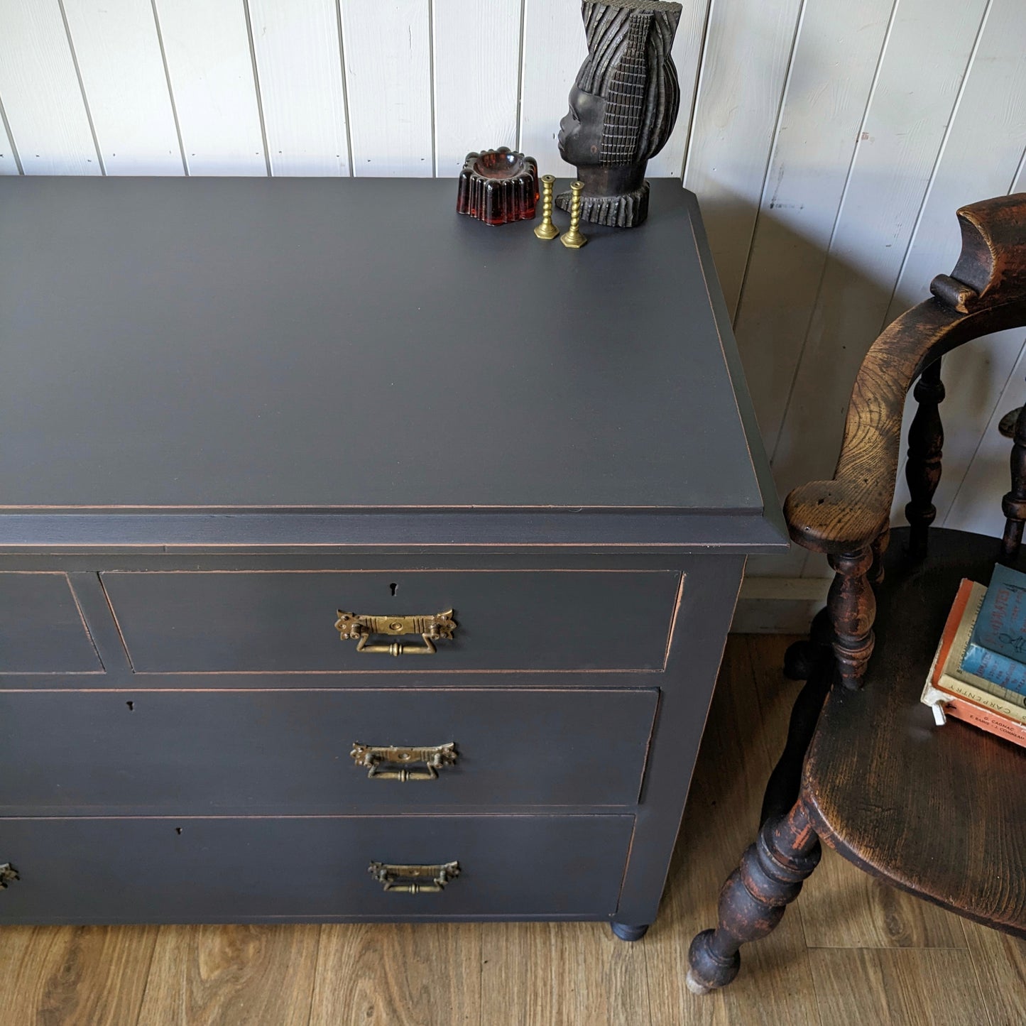 Painted Antique Chest of Drawers