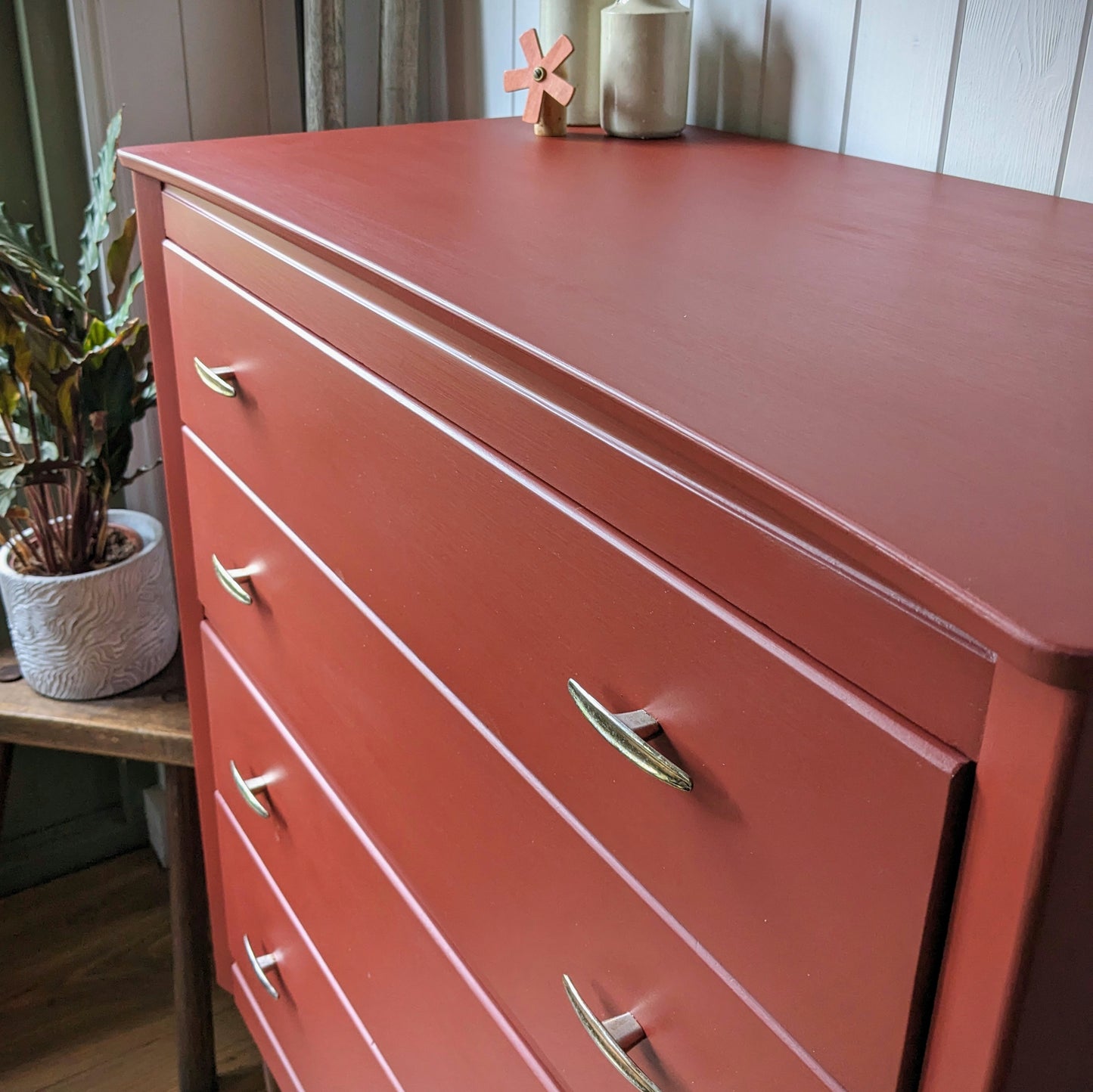 Painted Mid Century Chest of Drawers
