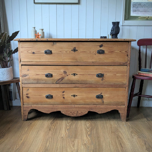 Rustic French Antique Chest of Drawers