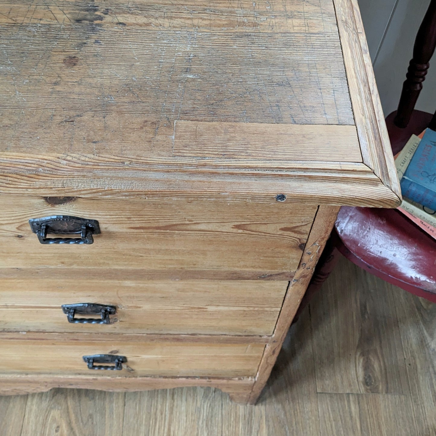 Rustic French Antique Chest of Drawers