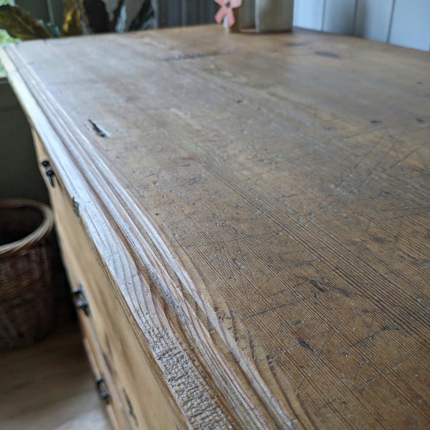 Rustic French Antique Chest of Drawers