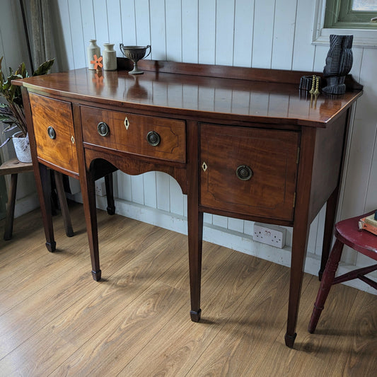 Antique Bow Front Sideboard