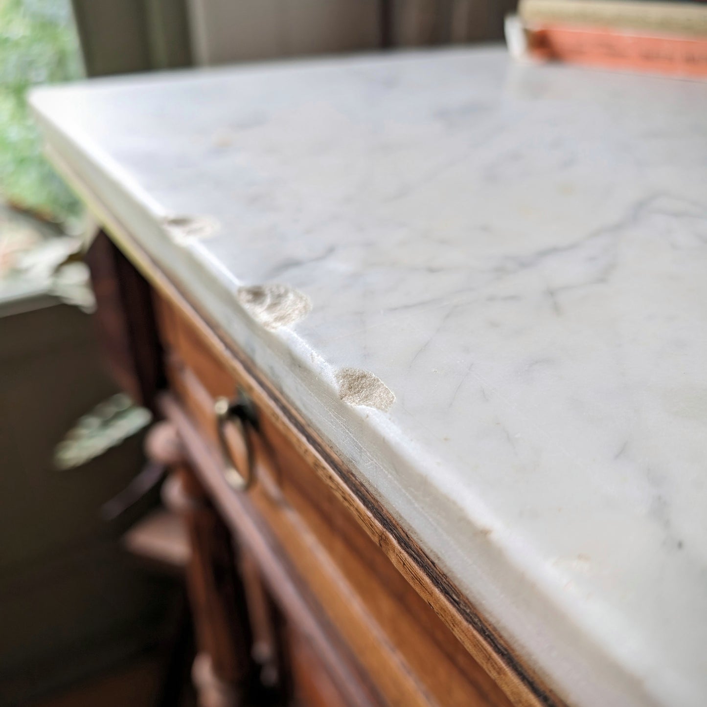 Antique Marble Top French Commode