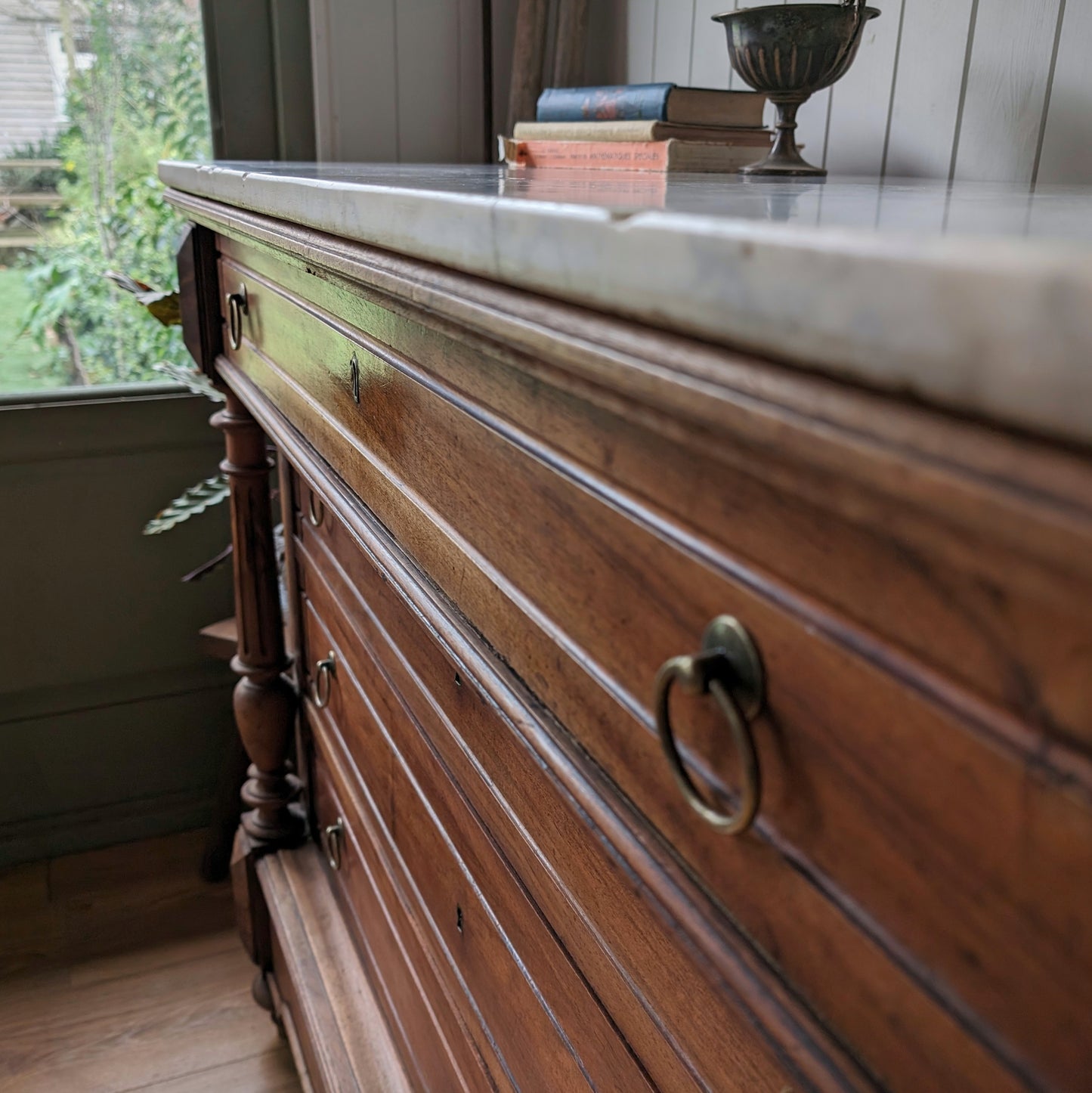 Antique Marble Top French Commode