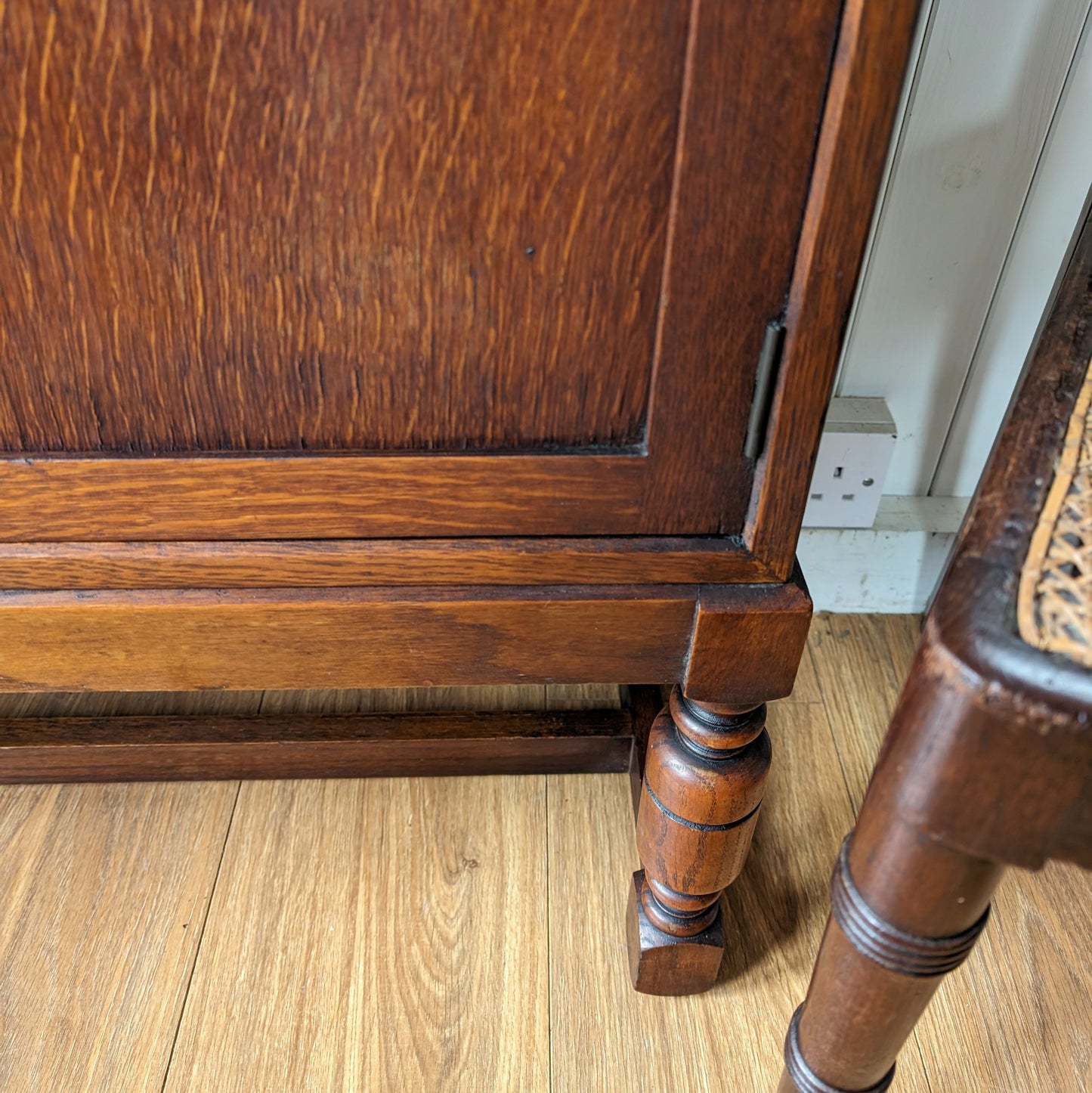 Antique Glazed Oak Bookcase