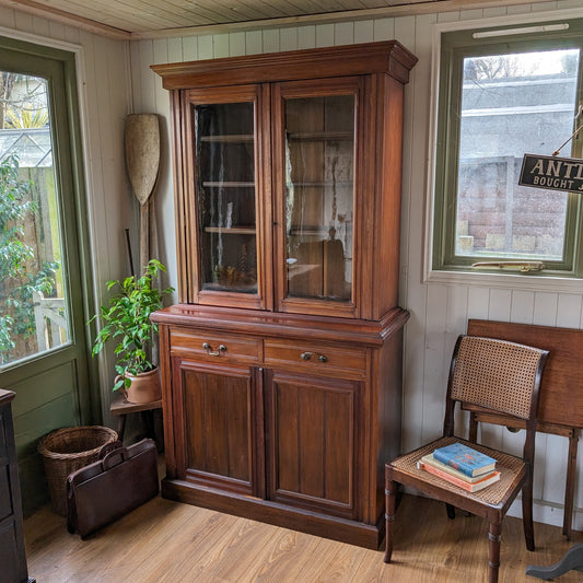 Antique Glazed Bookcase