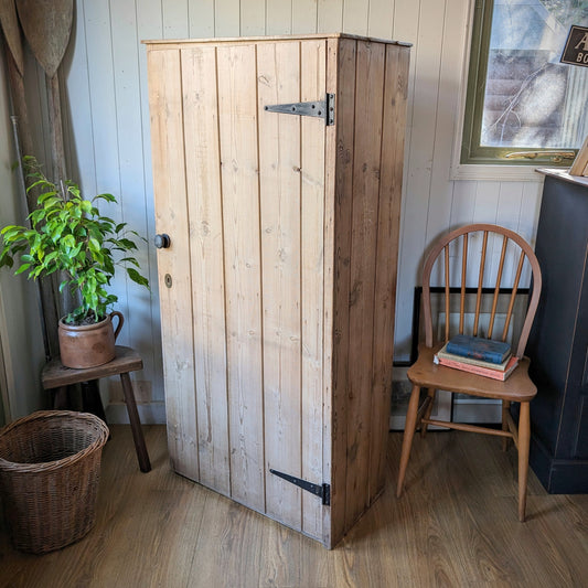 Tall Victorian Pine Cupboard