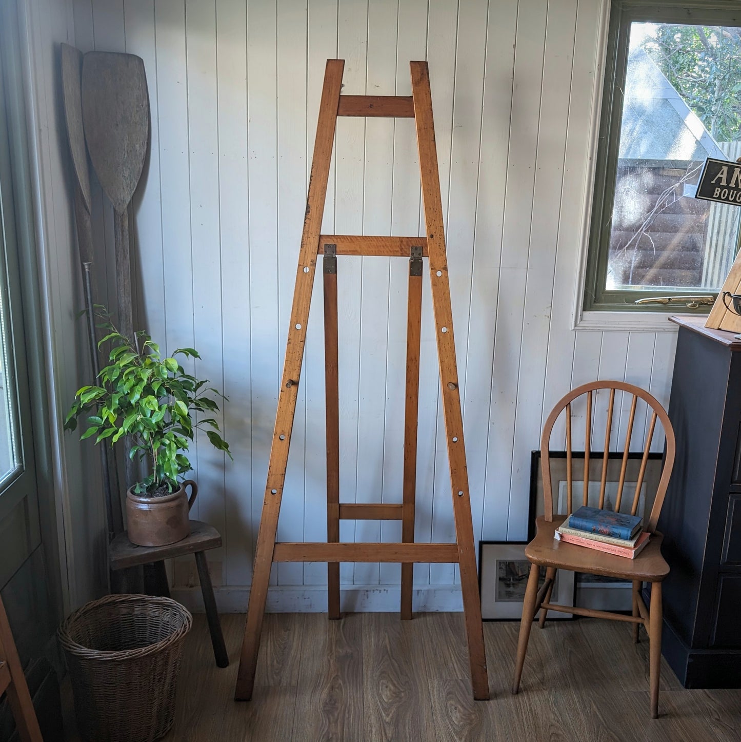 Vintage Pine Artist Easel