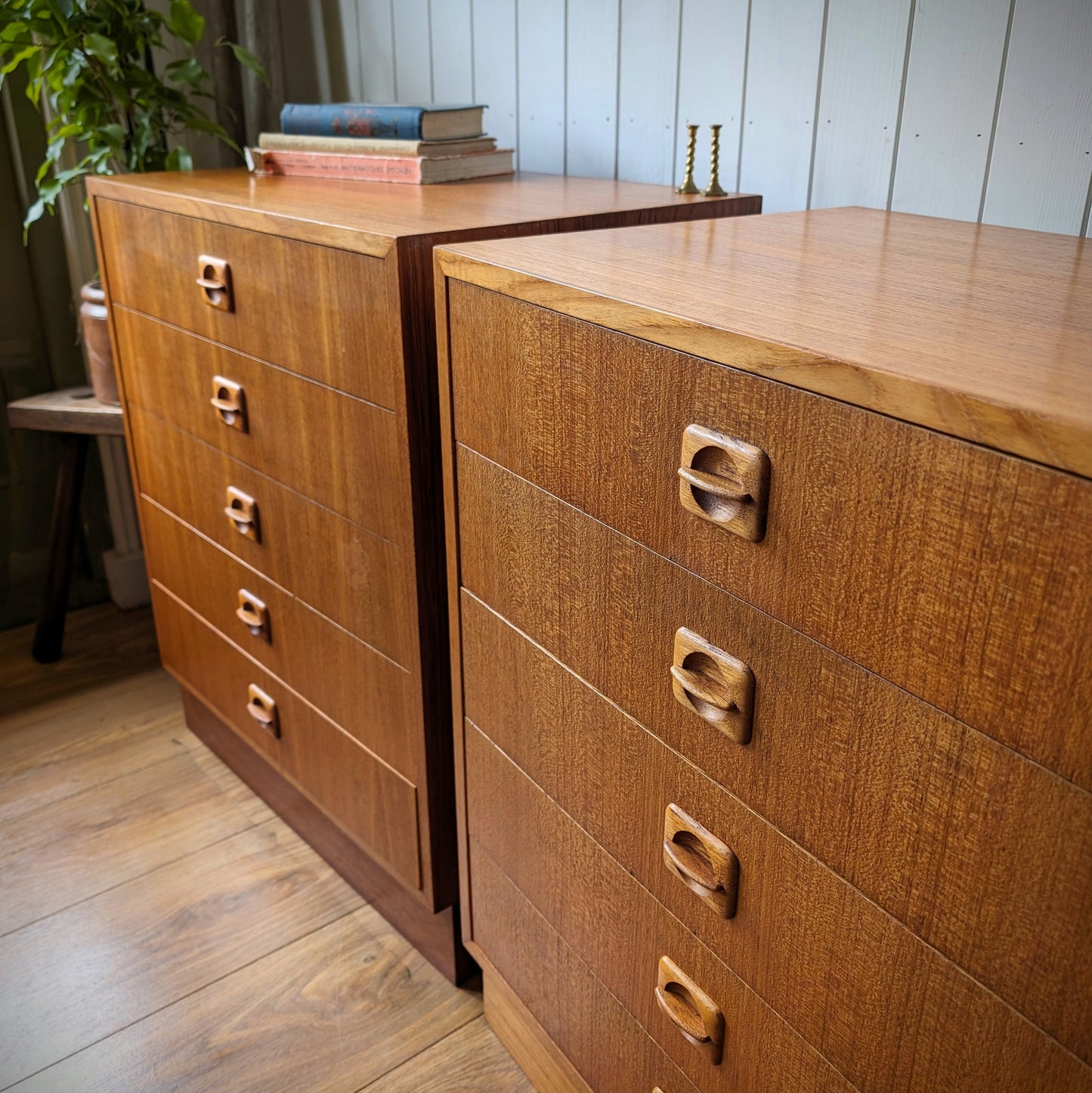 Pair of Danish Mid Century Drawers