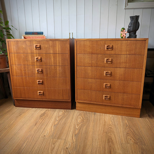 Pair of Danish Mid Century Drawers