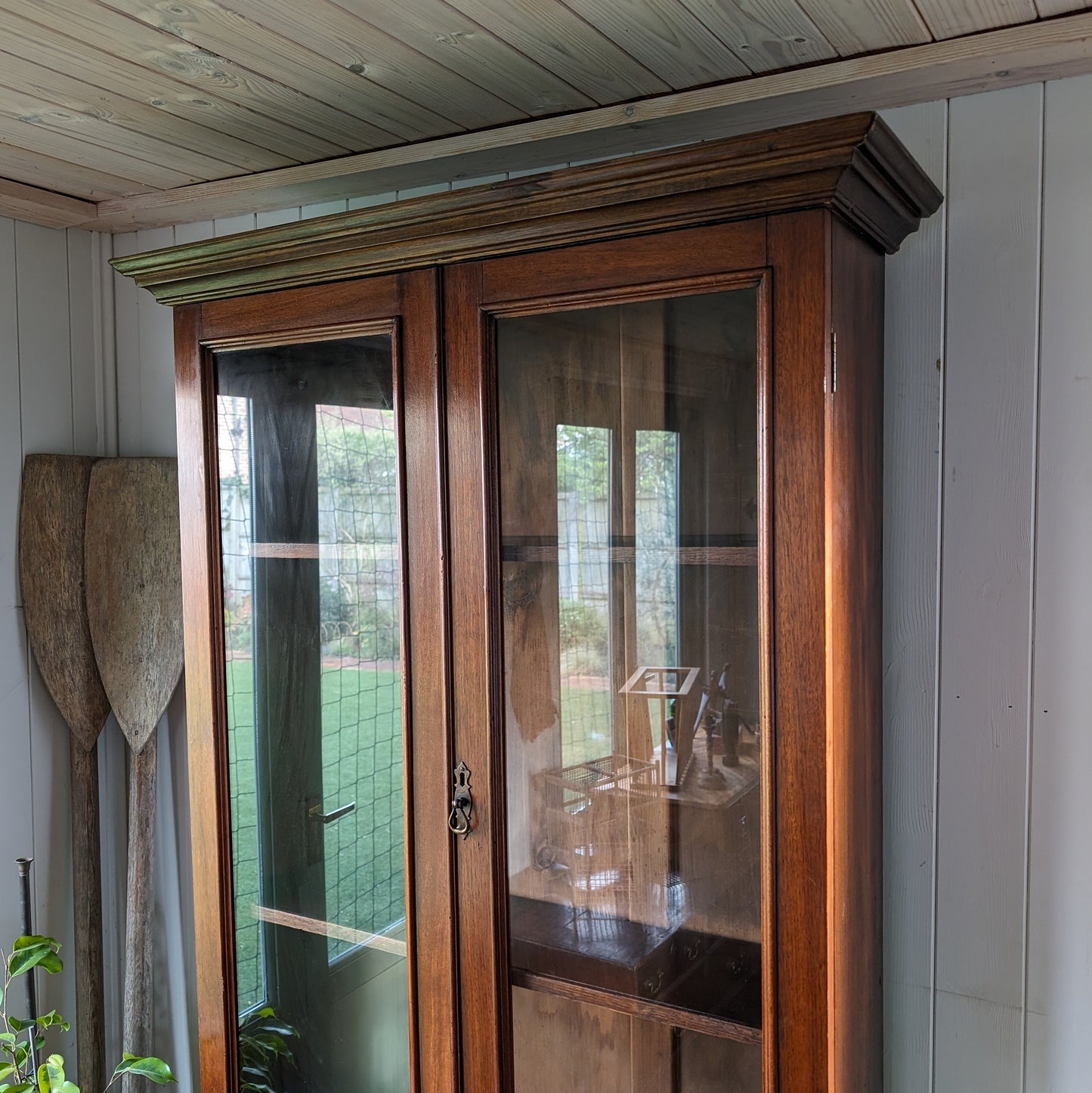 Antique Glazed Bookcase