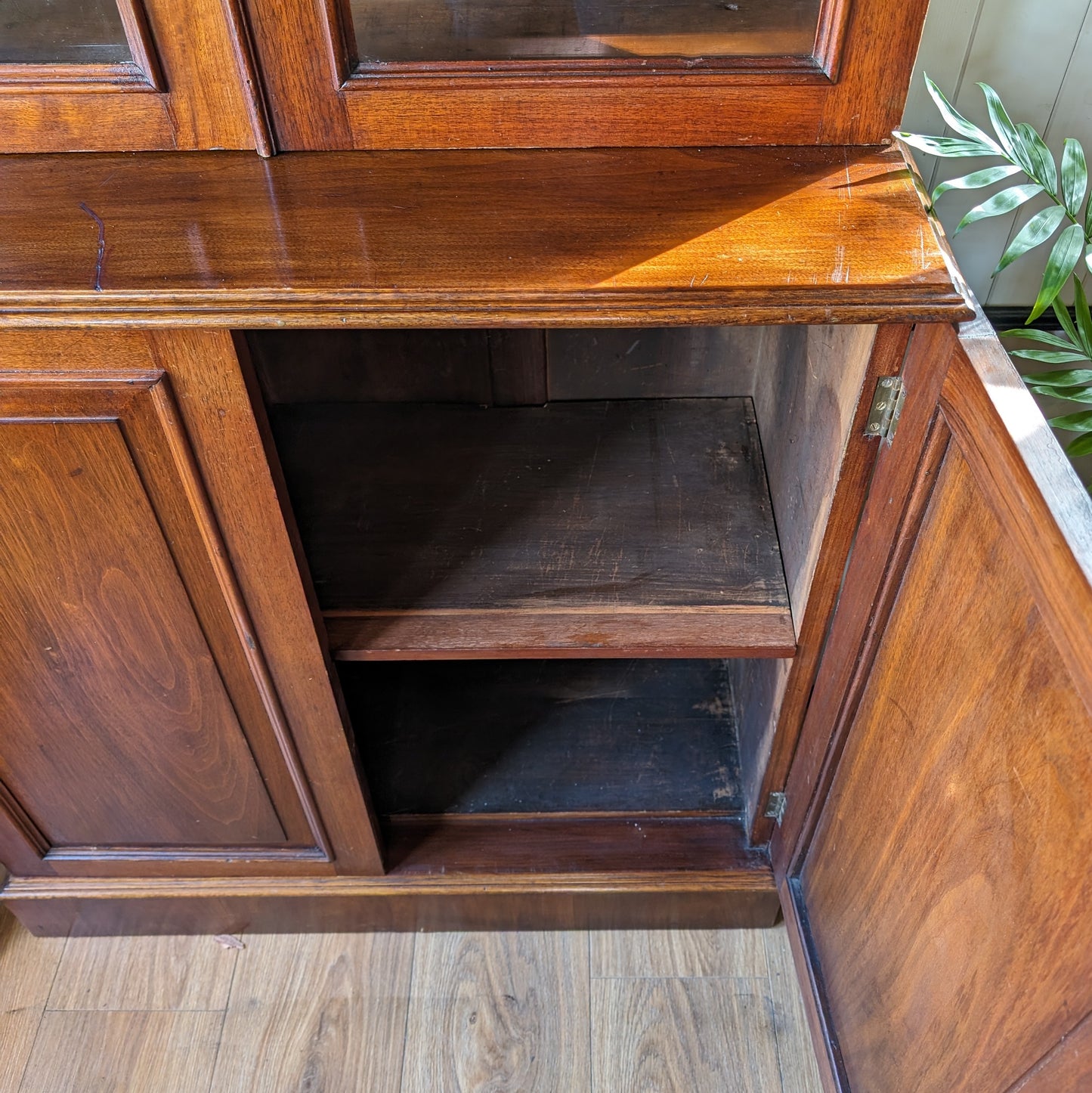 Antique Glazed Bookcase