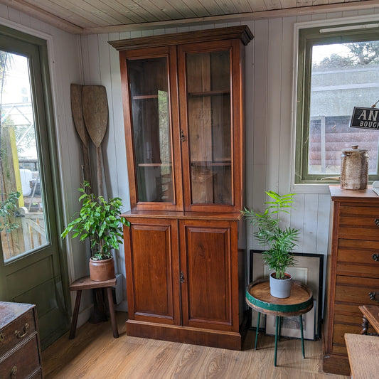 Antique Glazed Bookcase