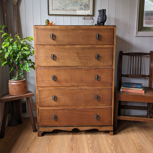 1930s Oak Chest of Drawers