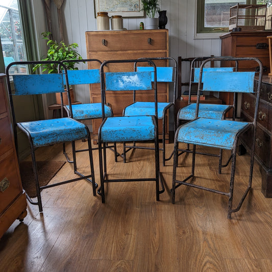 Vintage Industrial Stacking Chairs