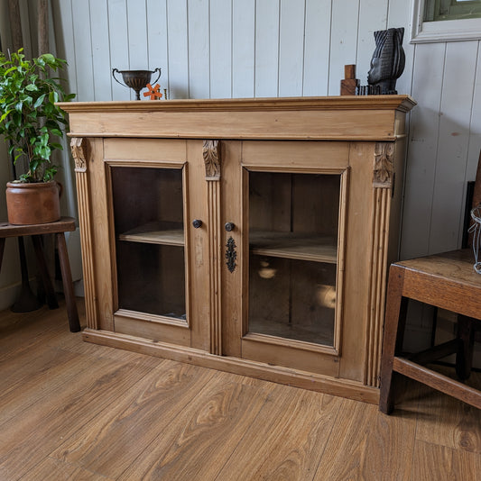 Rustic French Antique Glazed Cupboard