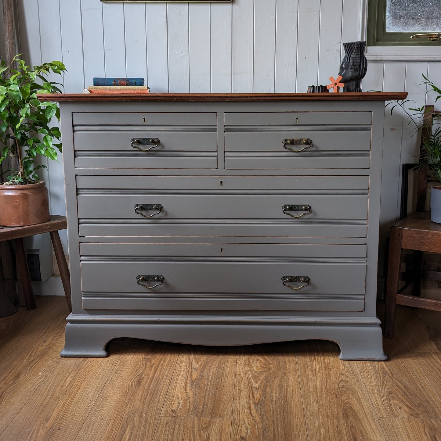 Painted Antique Chest of Drawers