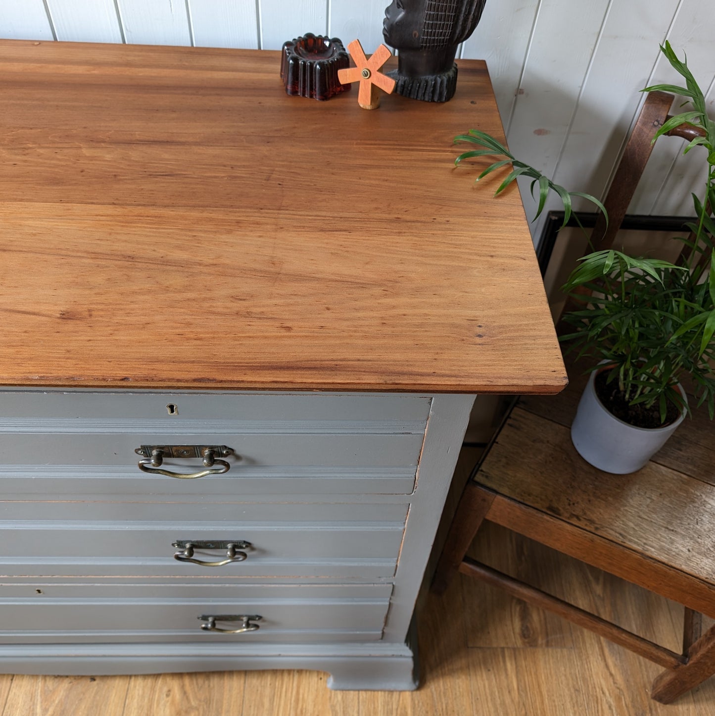 Painted Antique Chest of Drawers