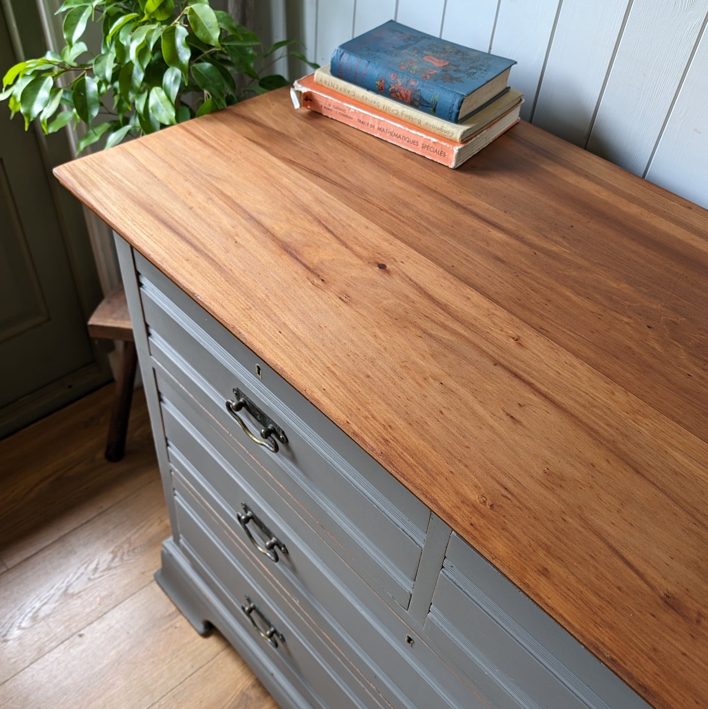 Painted Antique Chest of Drawers