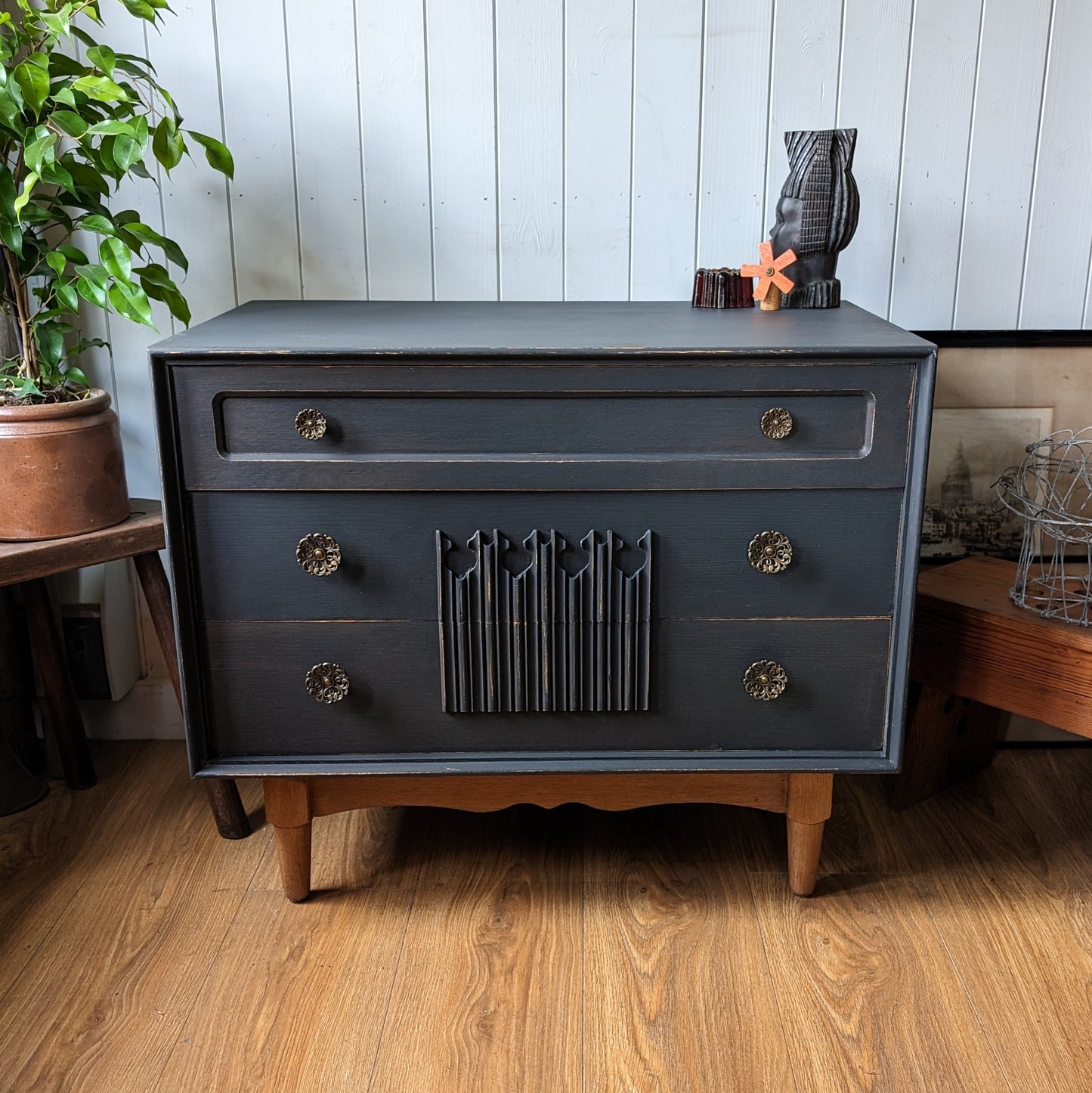 Small Painted Vintage Chest of Drawers