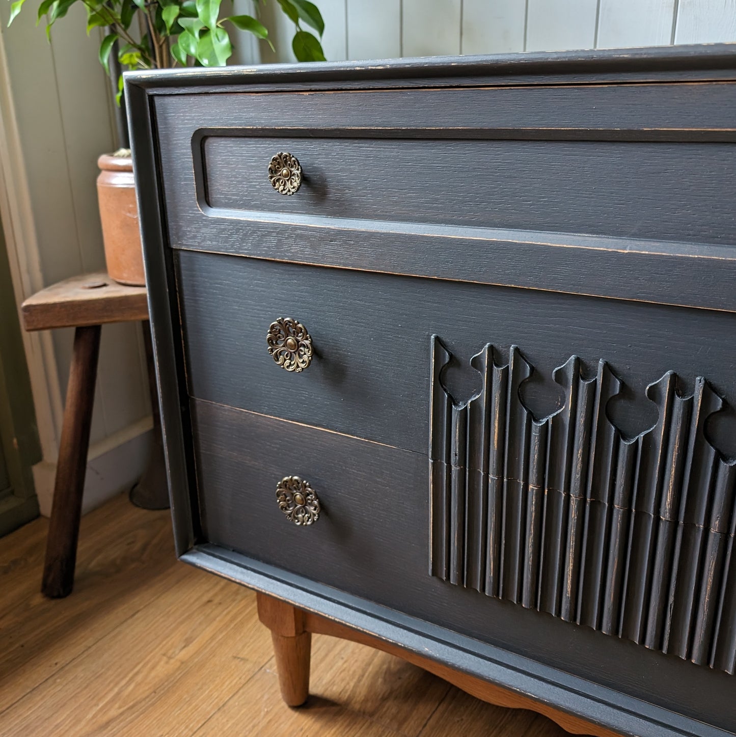 Small Painted Vintage Chest of Drawers