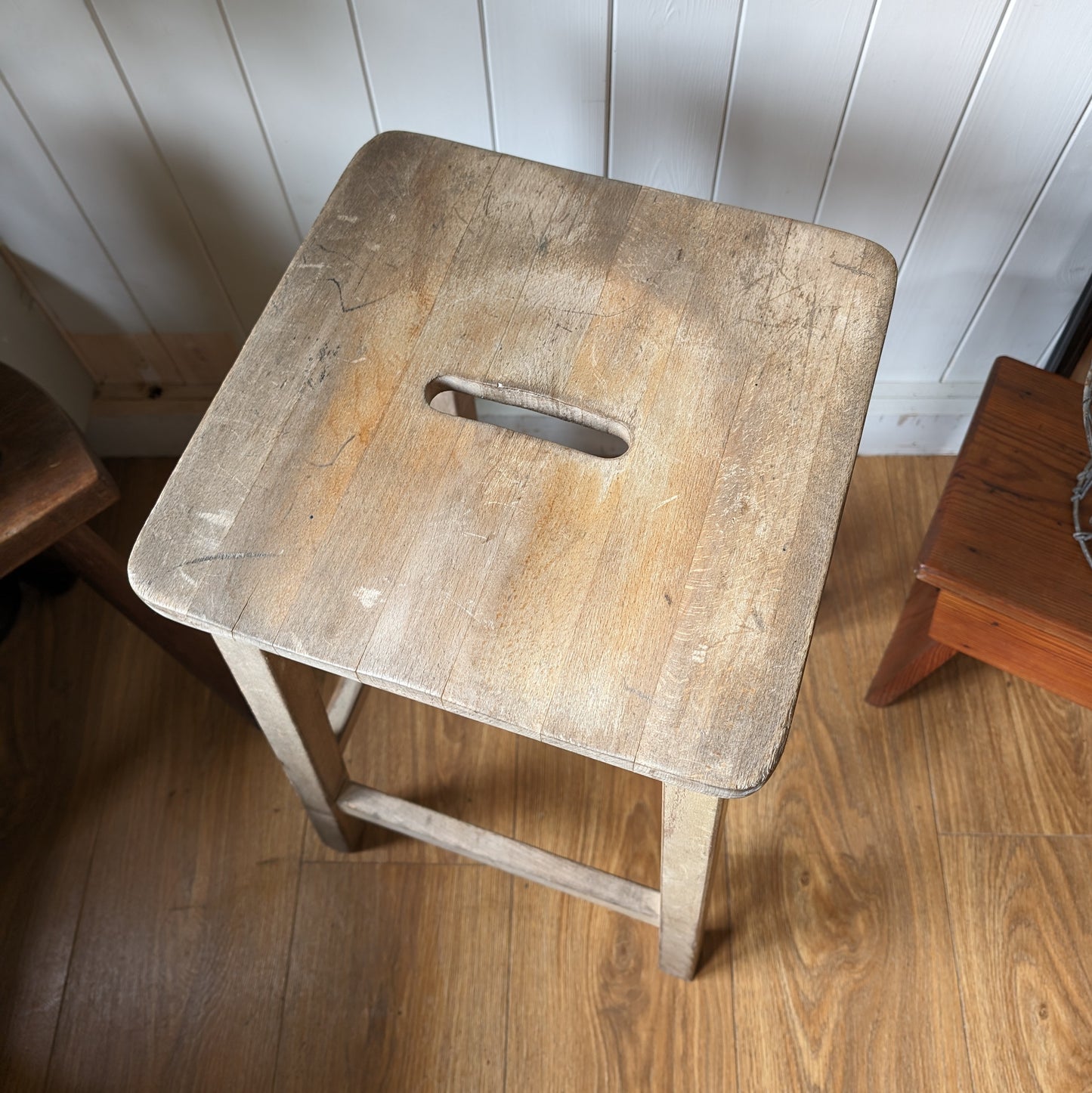 Rustic School Stool