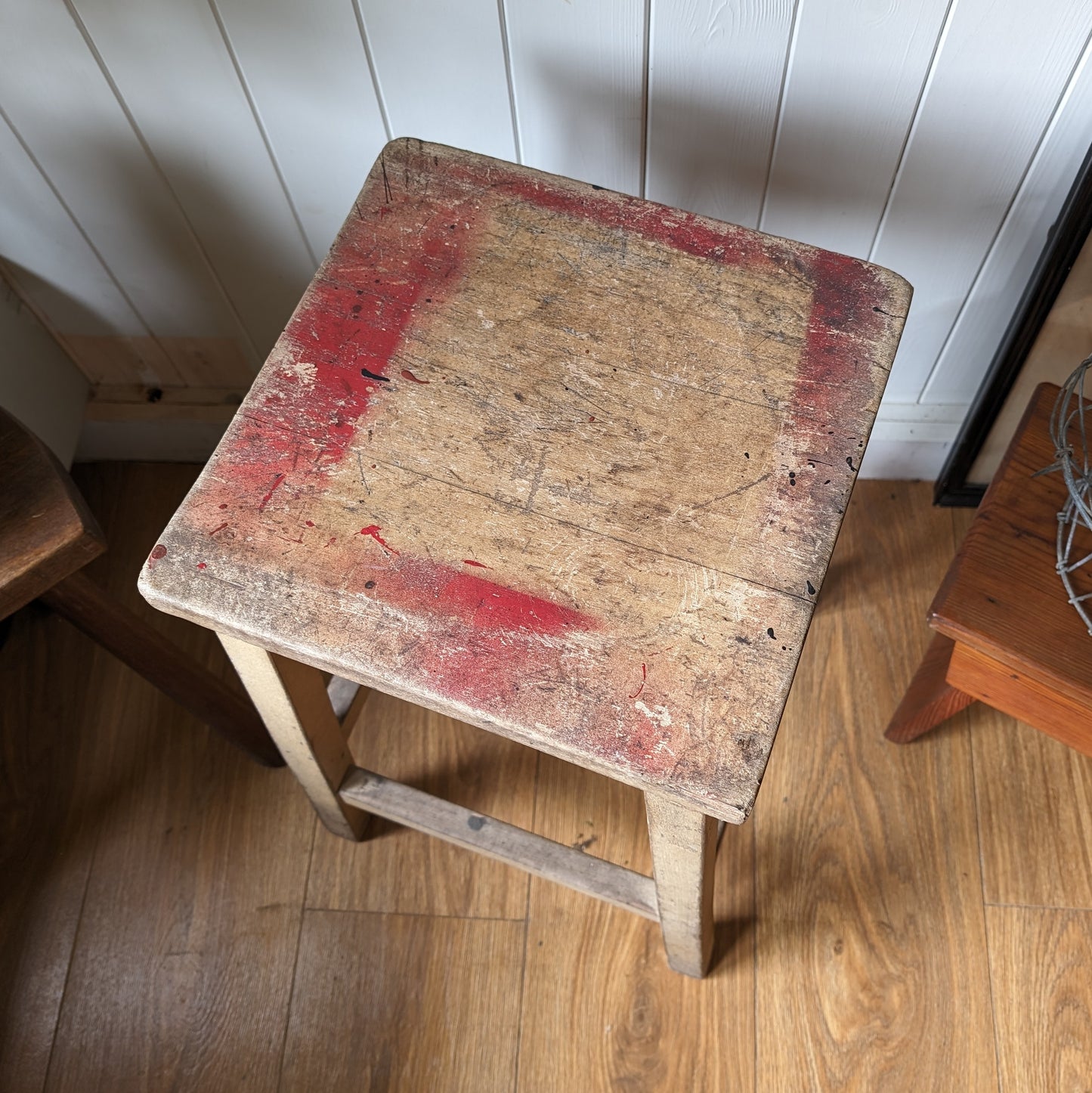 Vintage School Stool