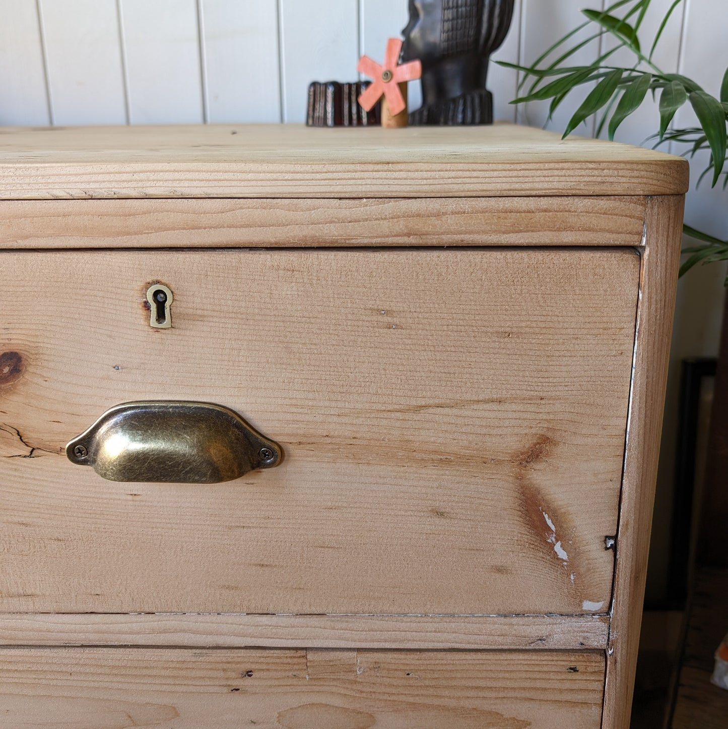 Bleached Victorian Pine Chest of Drawers