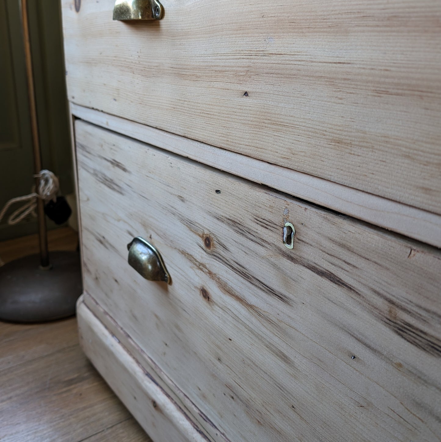 Bleached Victorian Pine Chest of Drawers