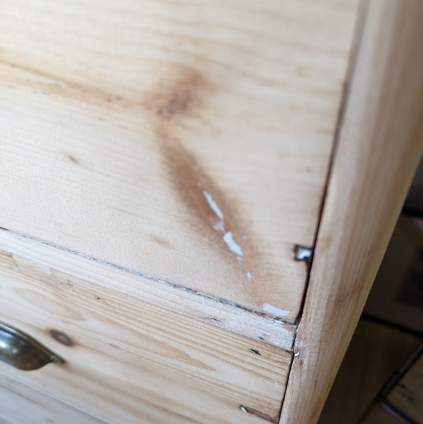 Bleached Victorian Pine Chest of Drawers