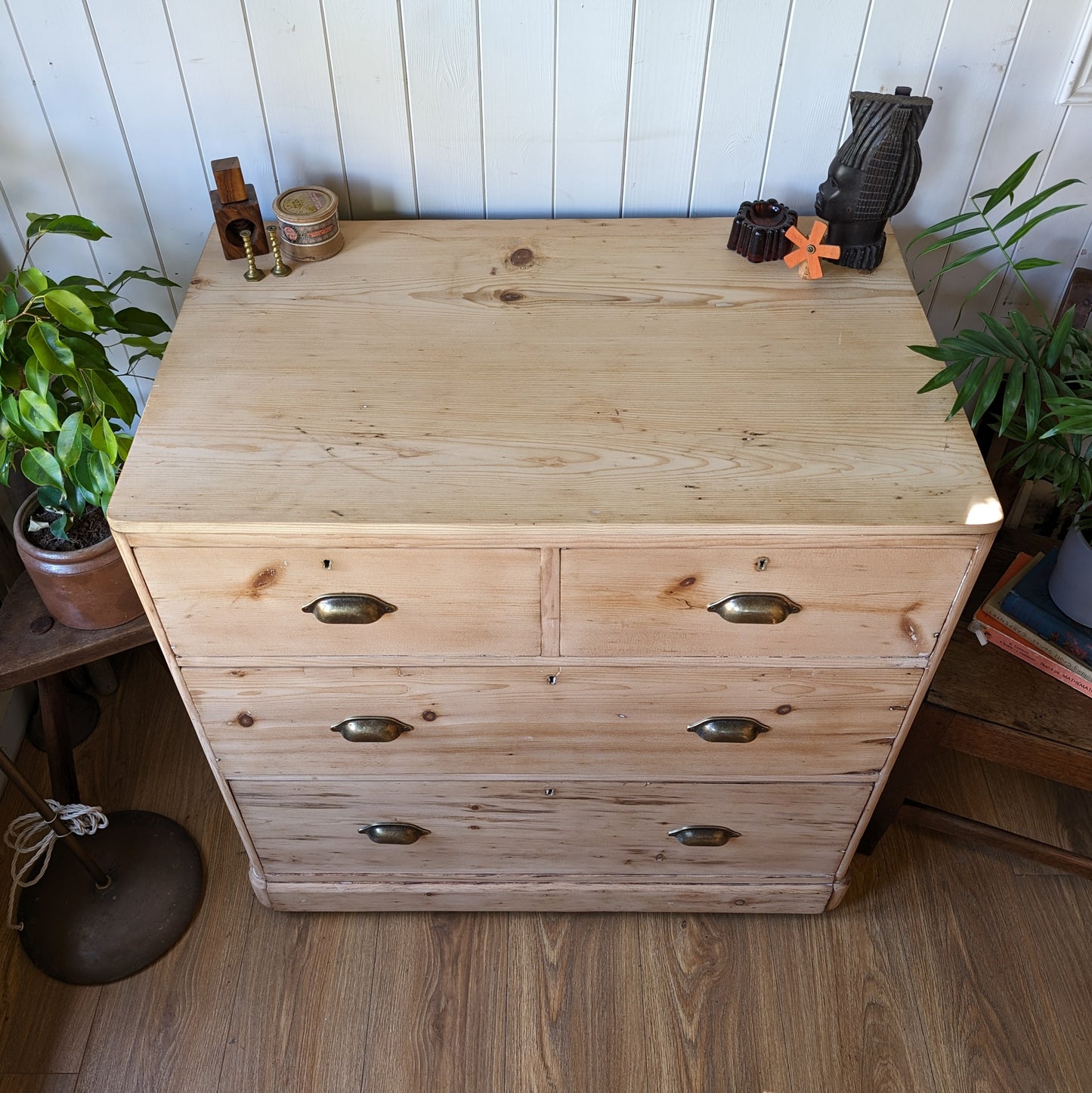 Bleached Victorian Pine Chest of Drawers