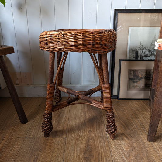 Vintage Bamboo Stool