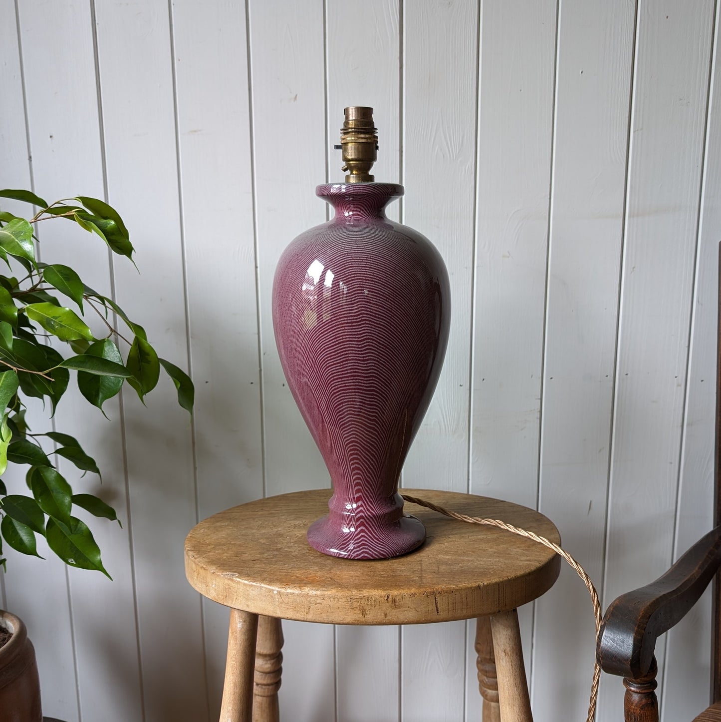 1980s Two Tone Table Lamp