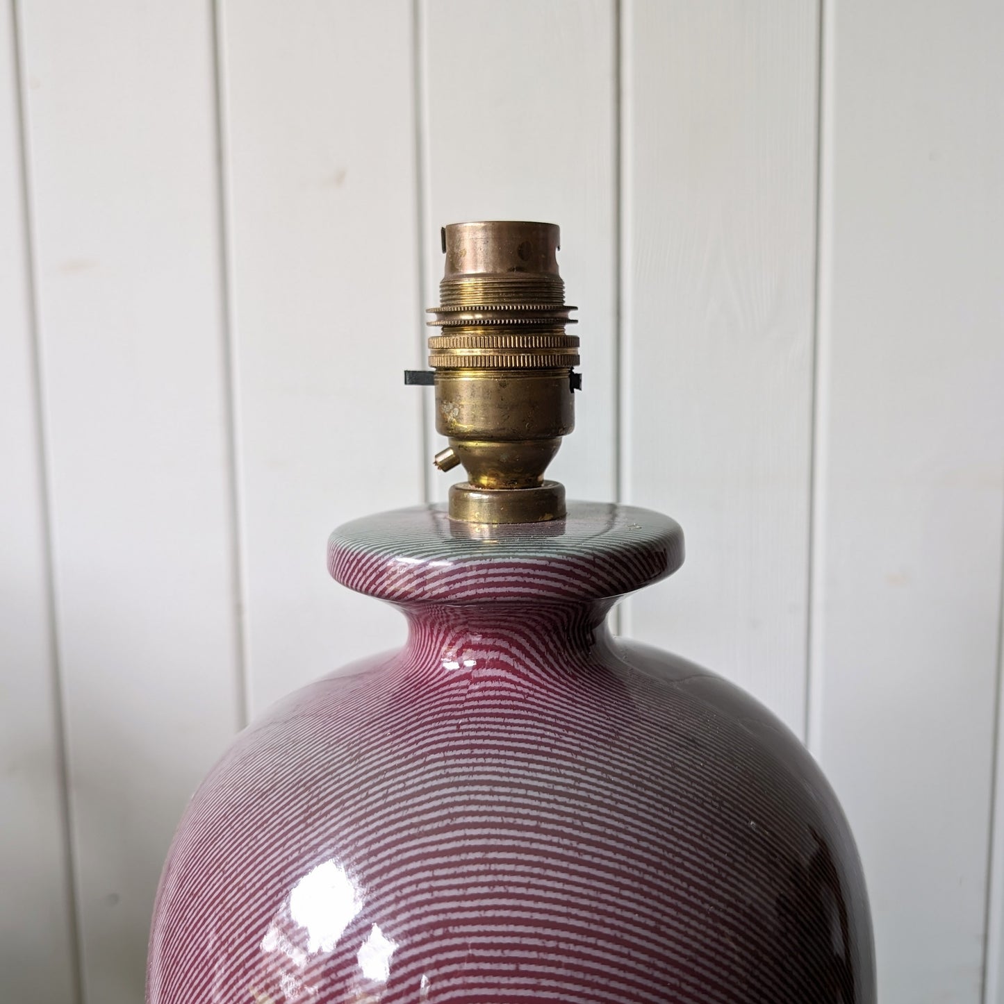 1980s Two Tone Table Lamp