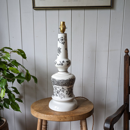 Vintage French Porcelain Table Lamp