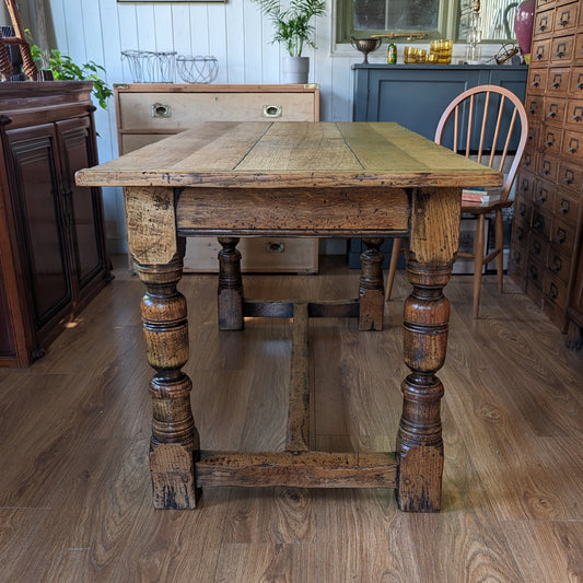 Antique Oak Refectory Table