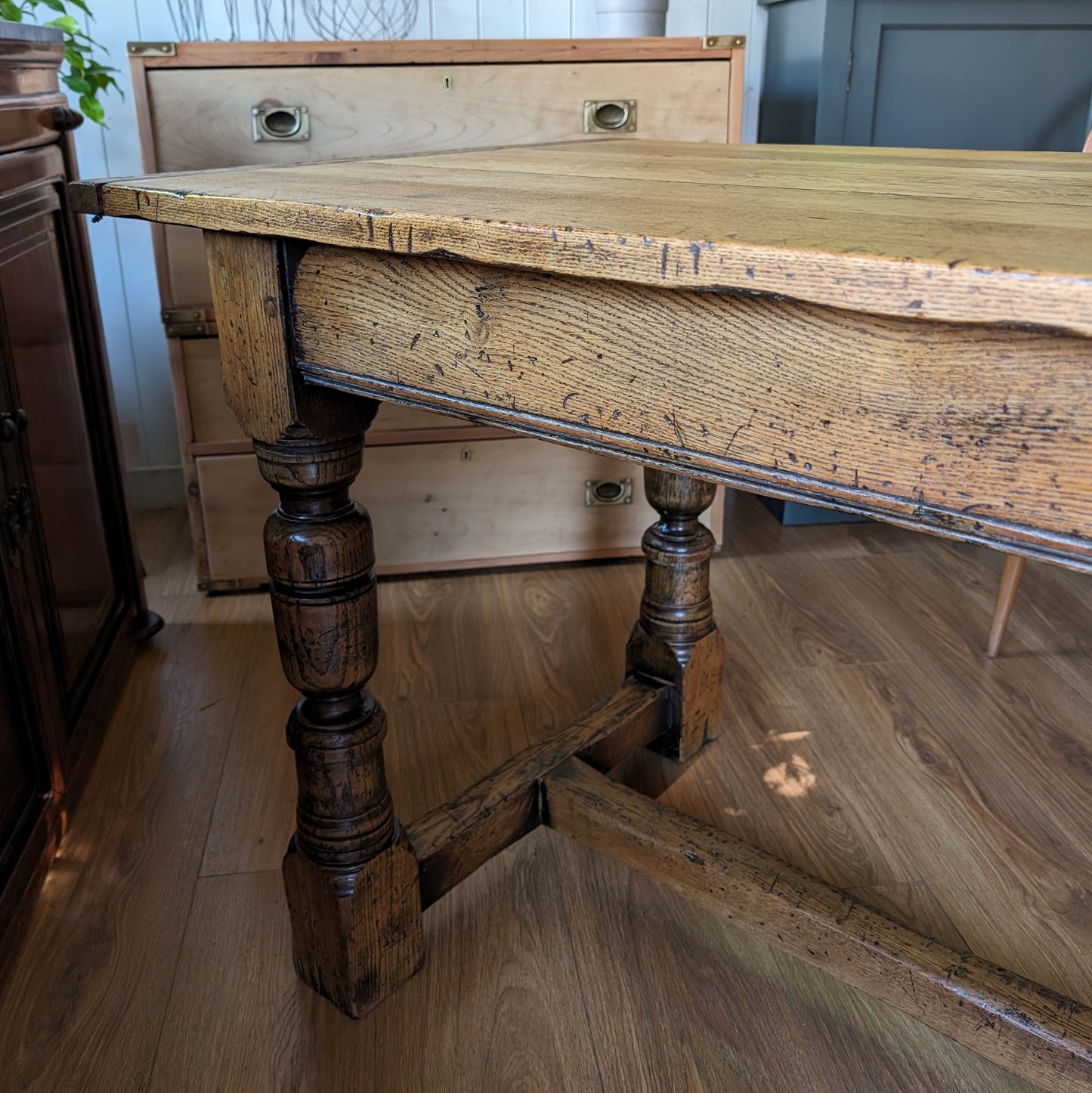 Antique Oak Refectory Table