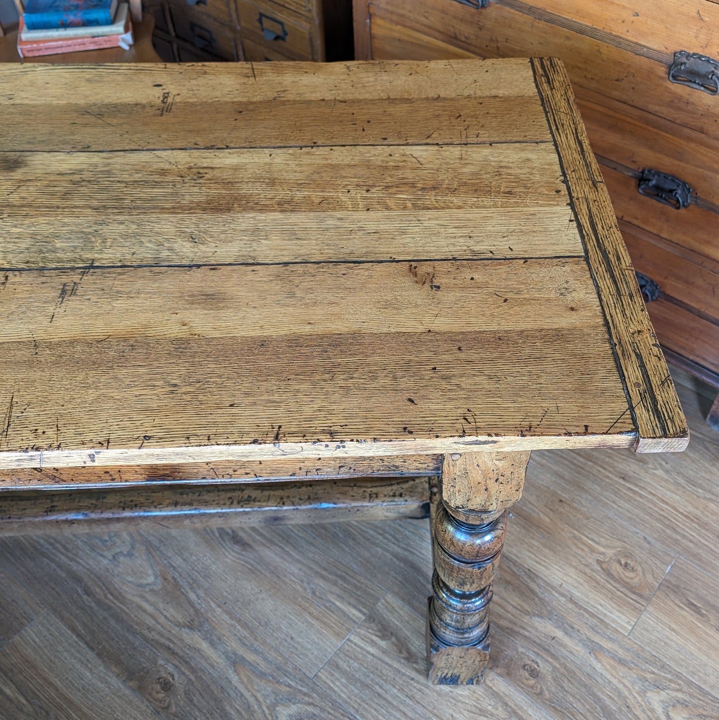 Antique Oak Refectory Table