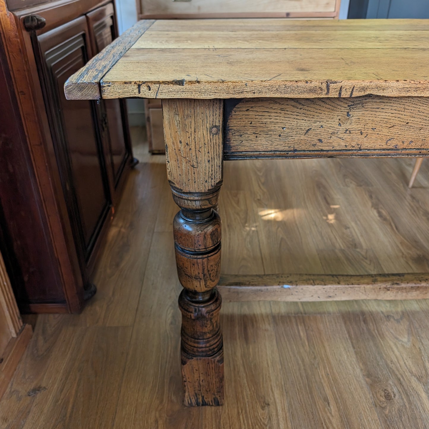 Antique Oak Refectory Table
