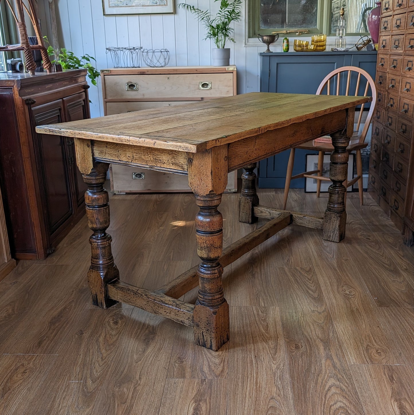 Antique Oak Refectory Table